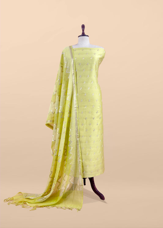 Banarasi meenakari suit in pure Cotton Suit.

