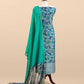 Grey Pure Maheshwari Silk Unstitched Suit With Dupatta