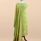 Premium quality pure banarasi cotton suit

