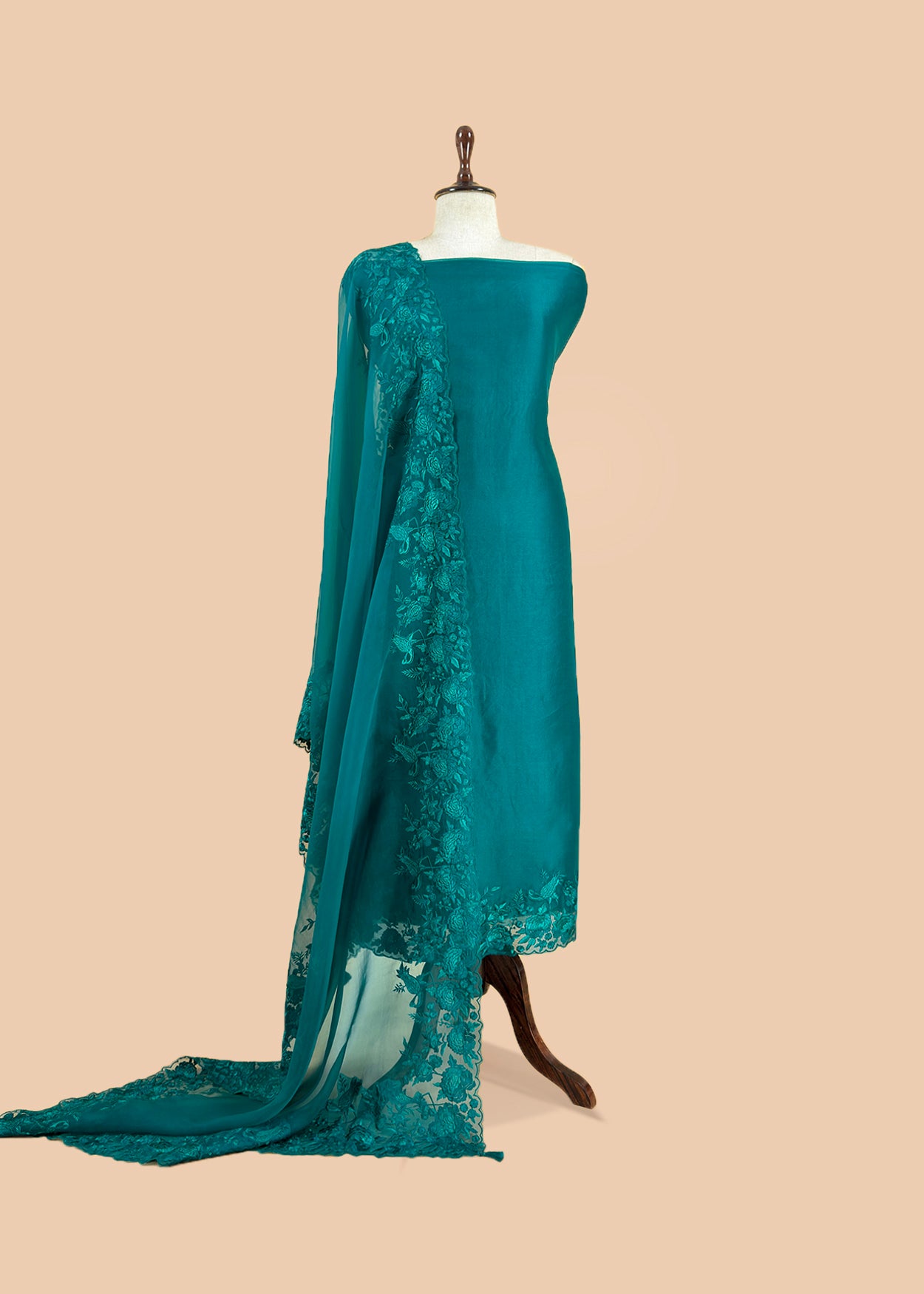festive wear premium organza silk suit

