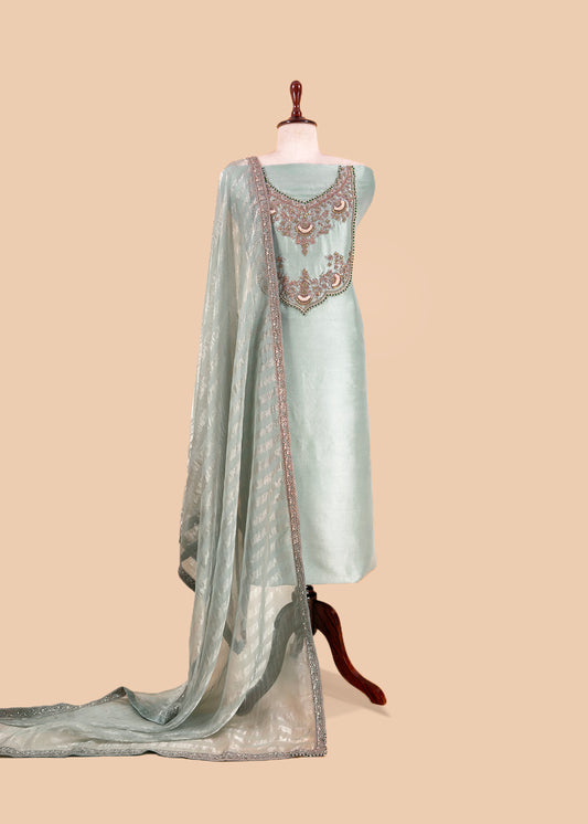 Trending and designer silk suit set for women

