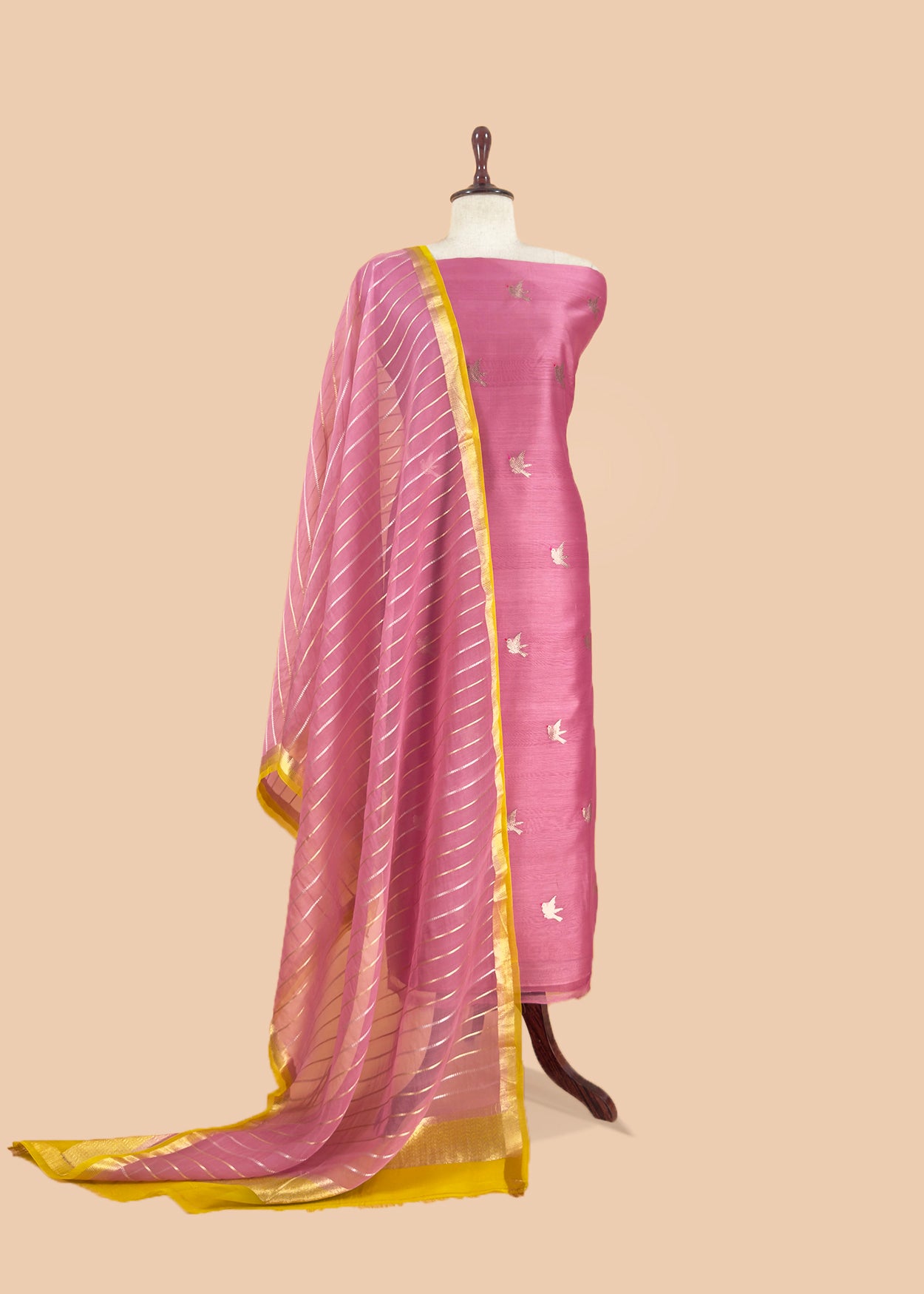 Festive celebration kora silk suit at the best price