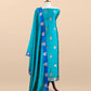 Handloom banarasi silk suit for bridal trousseau