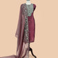 Traditional indian wedding wear dupion silk suit

