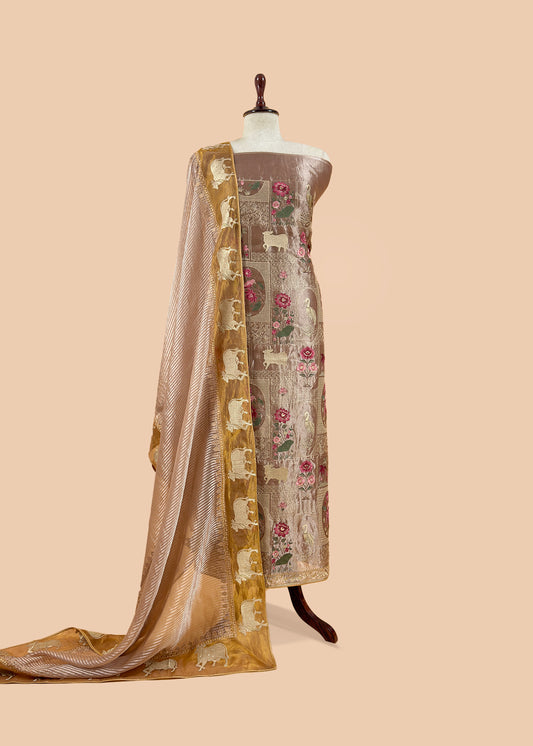 Festive wear Tissue Silk Suit

