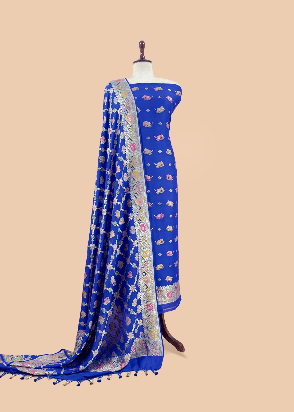 Festive celebration munga tussar suits at the best price


