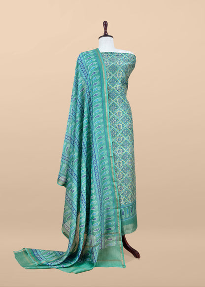 Buy unstitched maheshwari silk suit online in india

