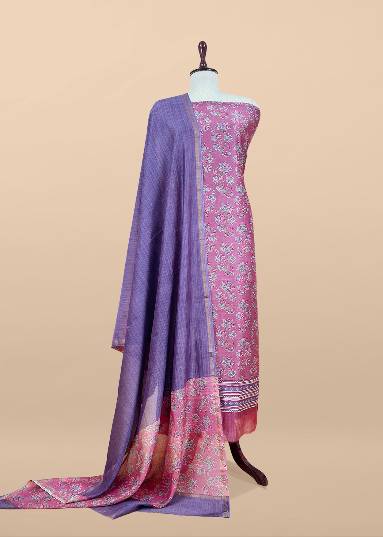 Maheshwari unstitched suit set at the best price

