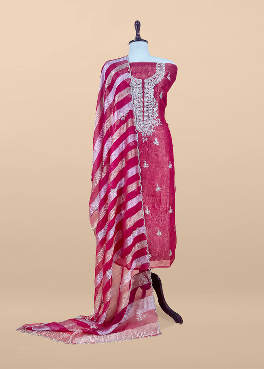 Shop indian wear tissue silk suit for bridal trousseau

