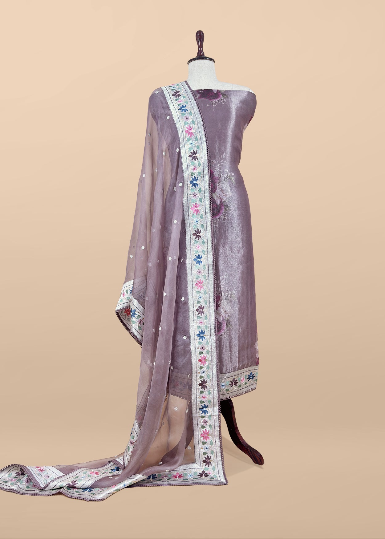 Shop indian wear tissue silk suit for bridal trousseau

