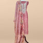 Tissue silk suit in zardosi and dabka handwork

