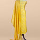 Pure unstitched satin silk suit with chand bali weaving

