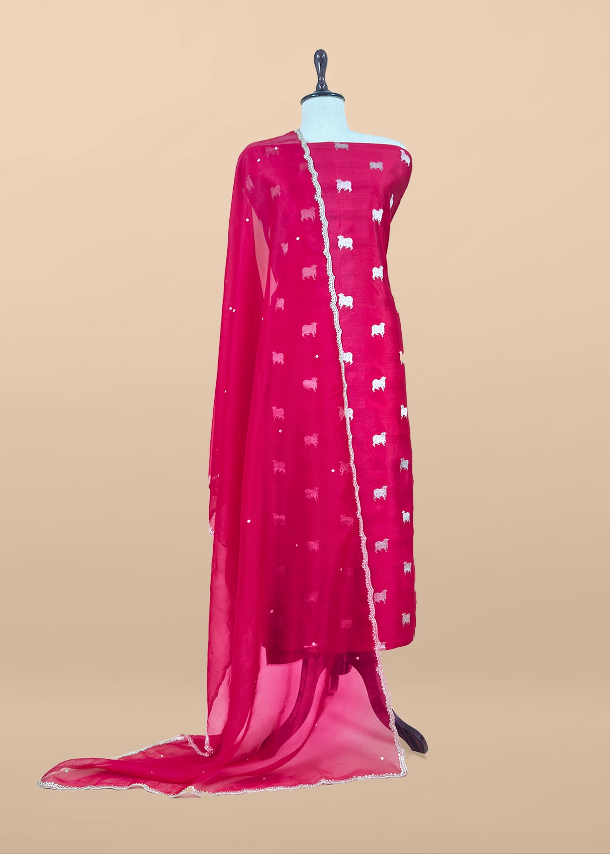 Chiniya Silk unstitched suit set at the best price

