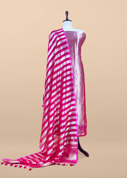 Tissue unstitched suit set at the best price

