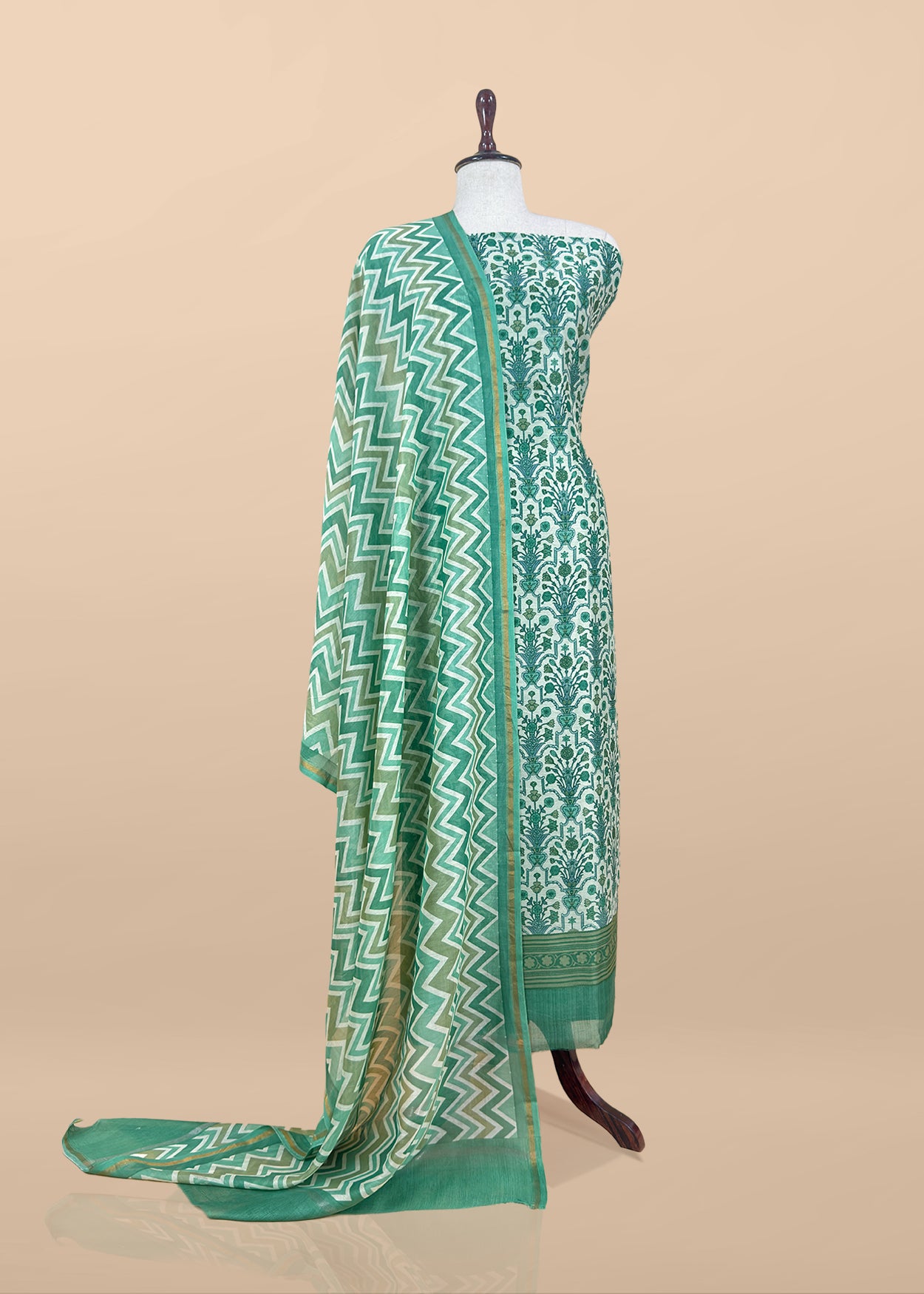 Maheshwari unstitched suit set at the best price

