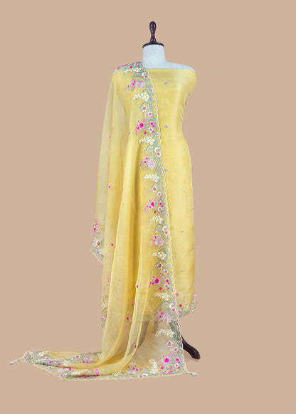 summer wear organza suit at the best price

