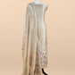 Beige latte Pure kora silk Unstitched Suit with Embroidery