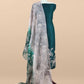 Bottle Green Pure Kora Silk Suit With French Thread Embroidery