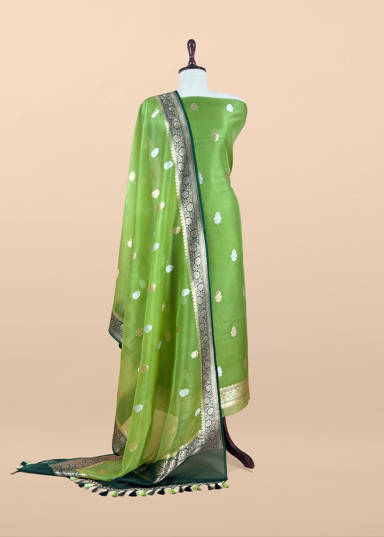 buy designer wedding wear kora silk suits