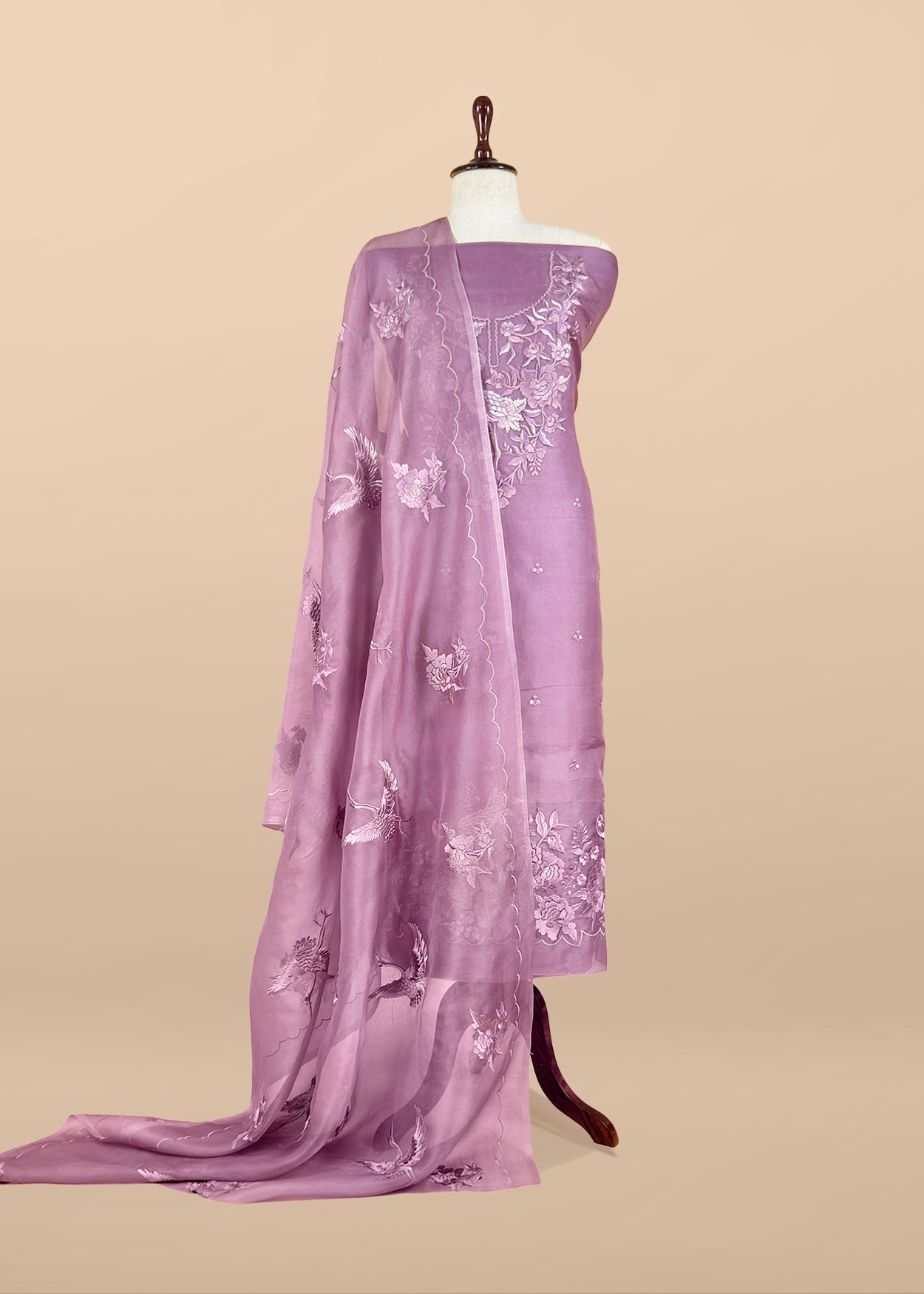Shop designer kora silk suit for party and wedding celebration

