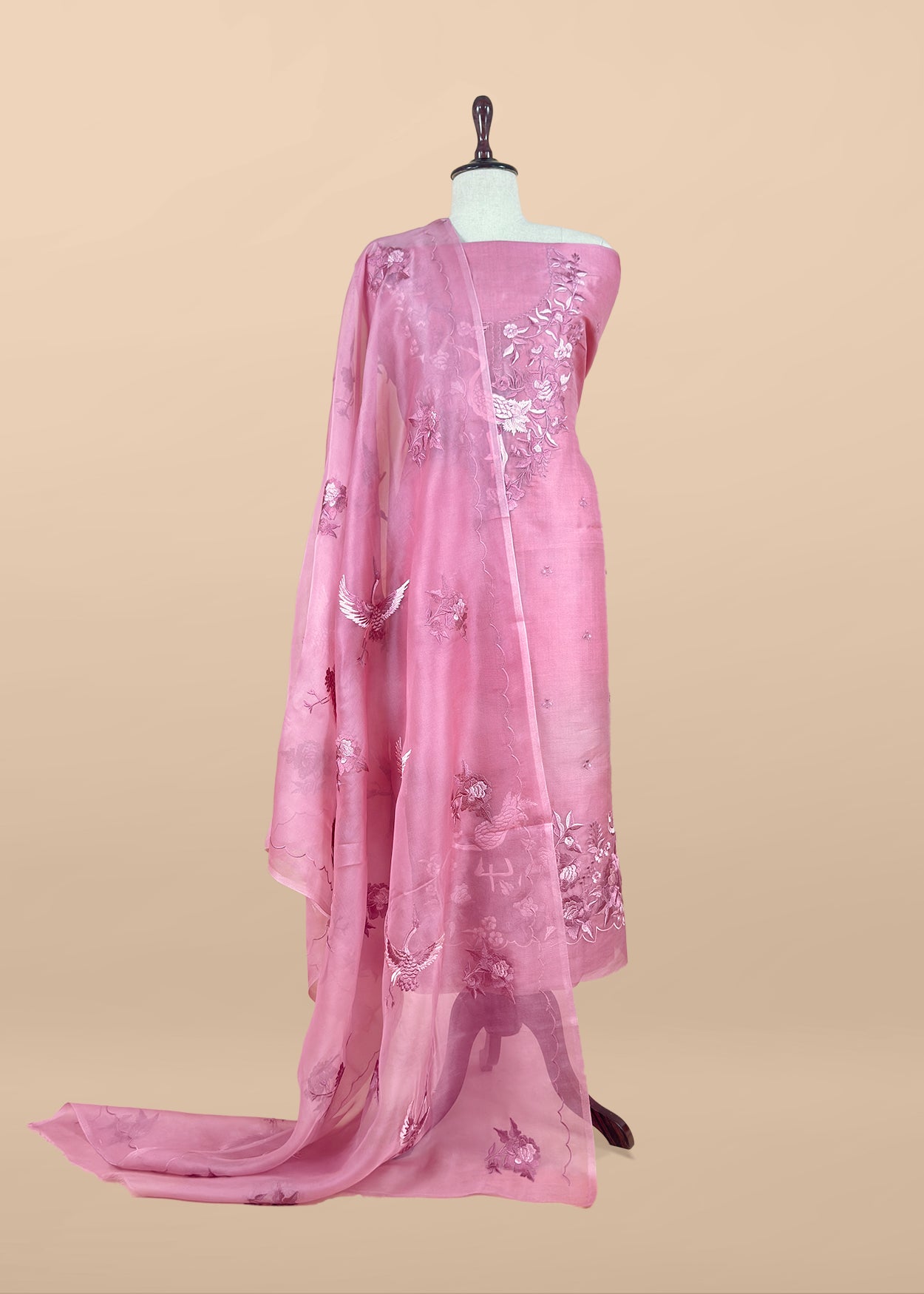Shop designer kora silk suit for party and wedding celebration

