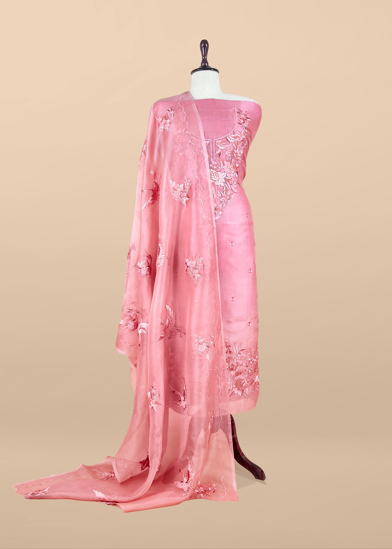 Shop designer kora silk suit for party and wedding celebration

