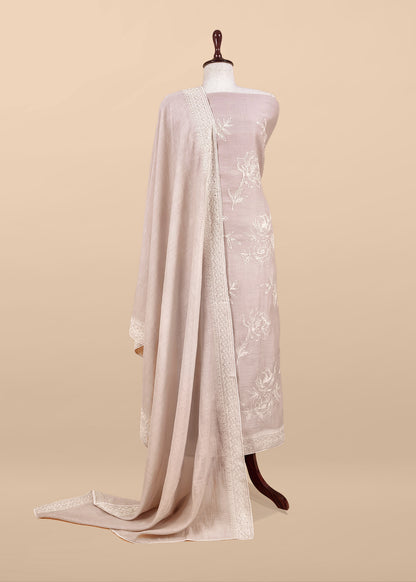 Pure mul unstitched suit fabric with dupatta

