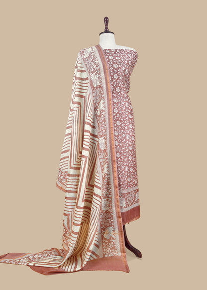Summer wear maheshwari suit with dupatta

