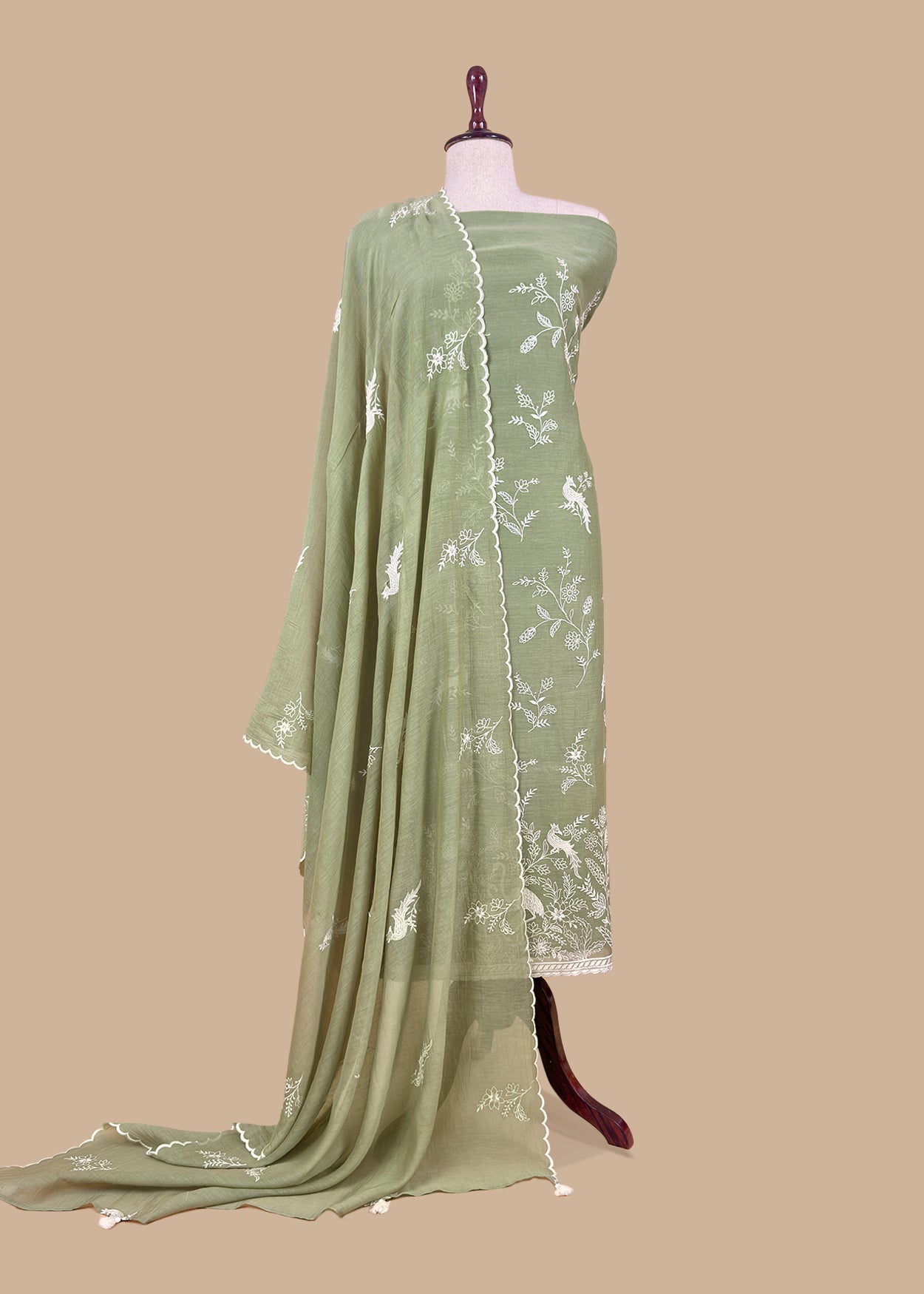 Mul chanderi silk suit gifting for women

