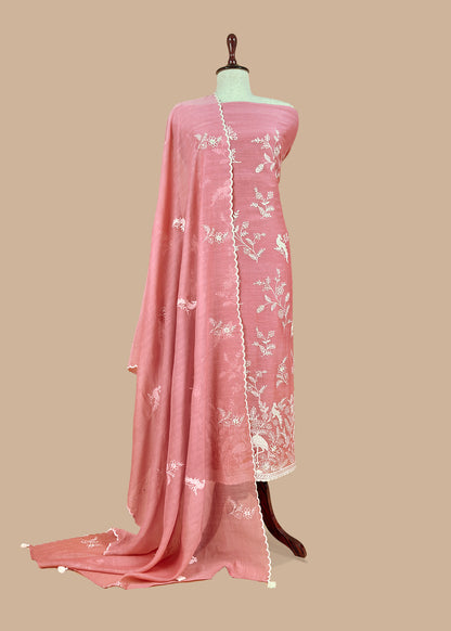 Mul chanderi silk suit gifting for women

