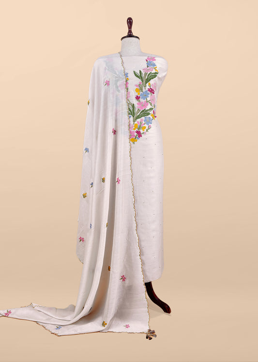 buy mul chanderi suit at the best price

