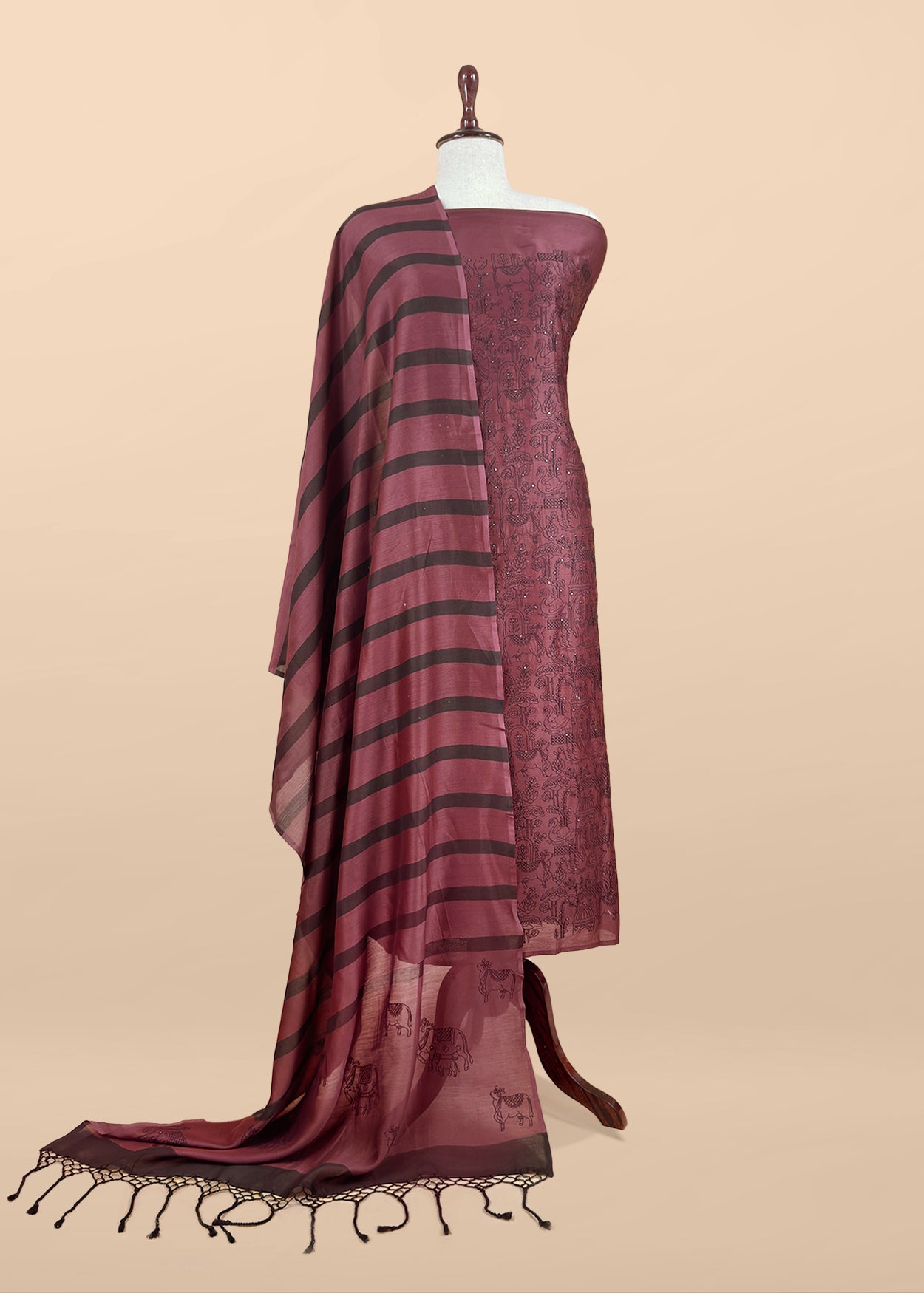 Premium quality banarasi chanderi silk suit

