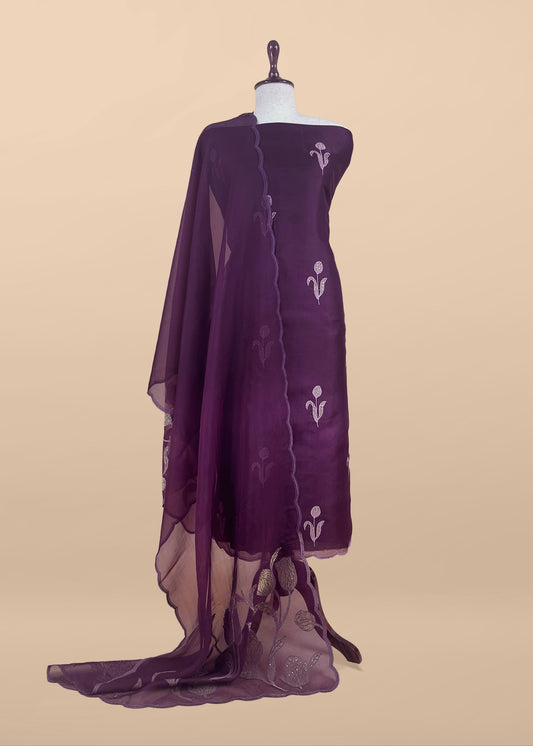 Shop designer organza suit for party and wedding celebration

