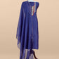 Luxe Royal Blue Dupion Silk Kurta and Kora Silk Dupatta With Handwork