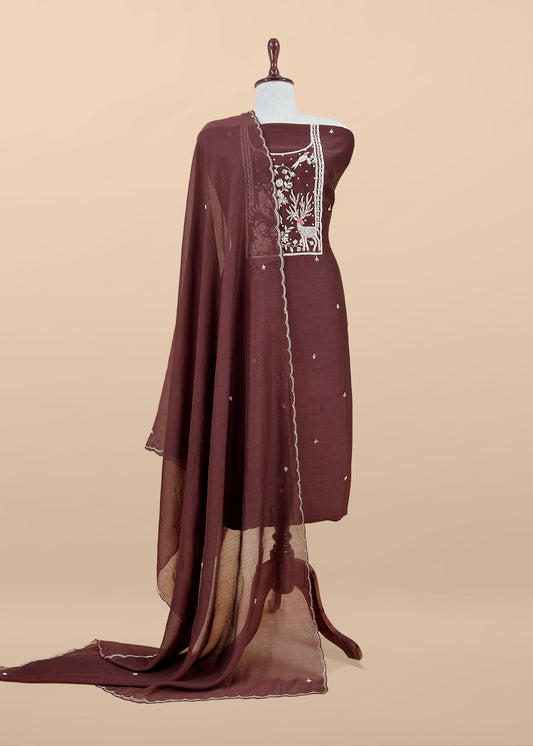 Mulmul unstitched suit gifting for women

