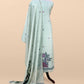 Light Green Linen Chanderi Suit With Jamdani Weaving