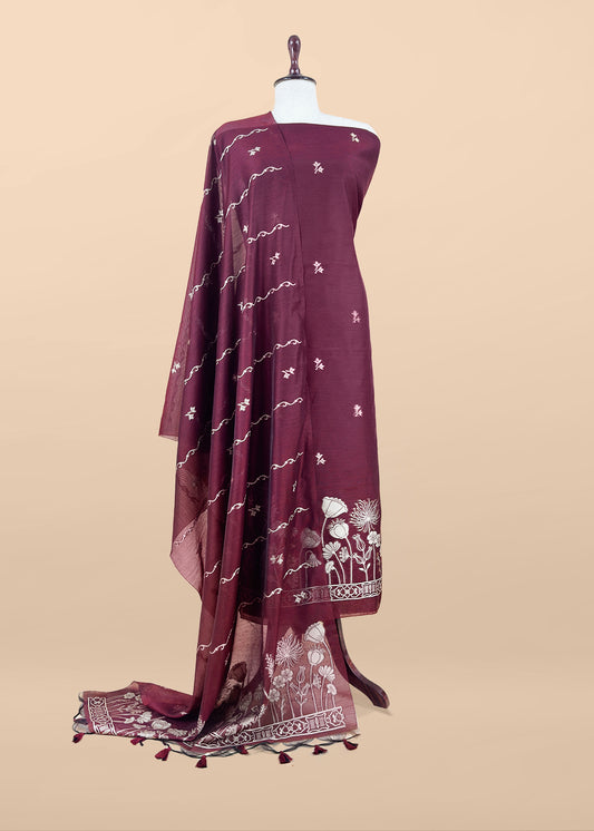 jamdani weaved suit for gifting mom

