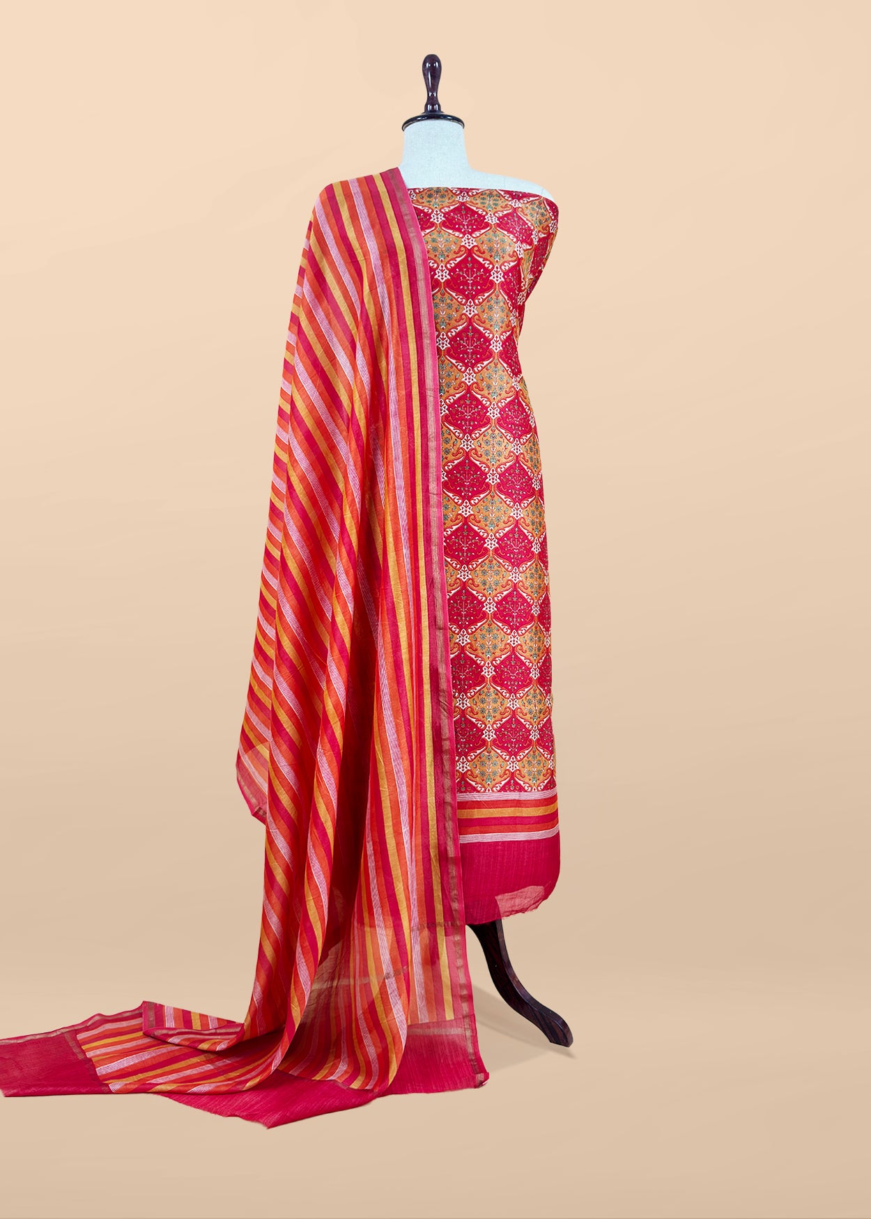 Maheshwari unstitched suit set at the best price

