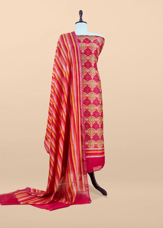 Maheshwari unstitched suit set at the best price

