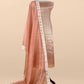 Golden With Peach Tissue Brocade With Kora Silk Dupatta