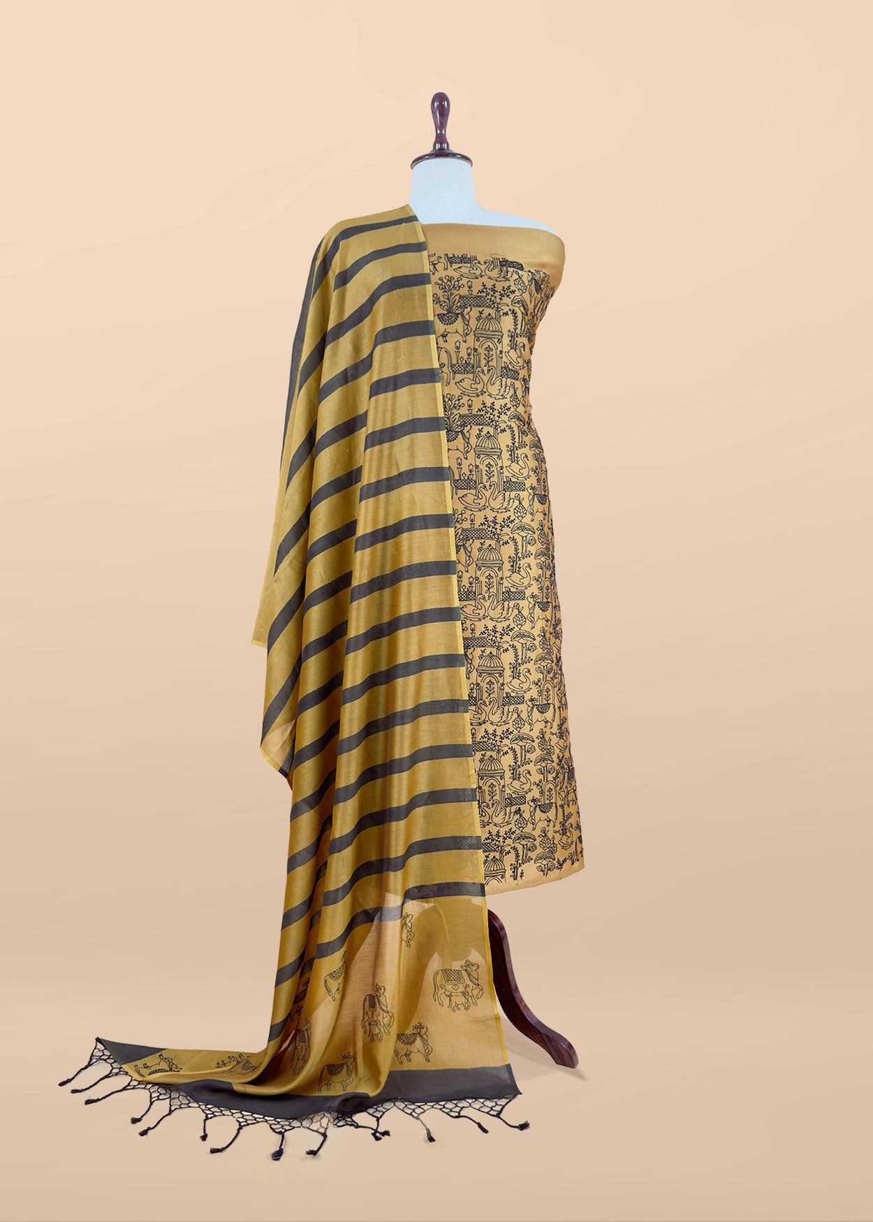 Premium quality banarasi chanderi silk suit

