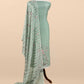 Light Green Handloom Mul Suit With Peacock Resham Bharwa Embroidery