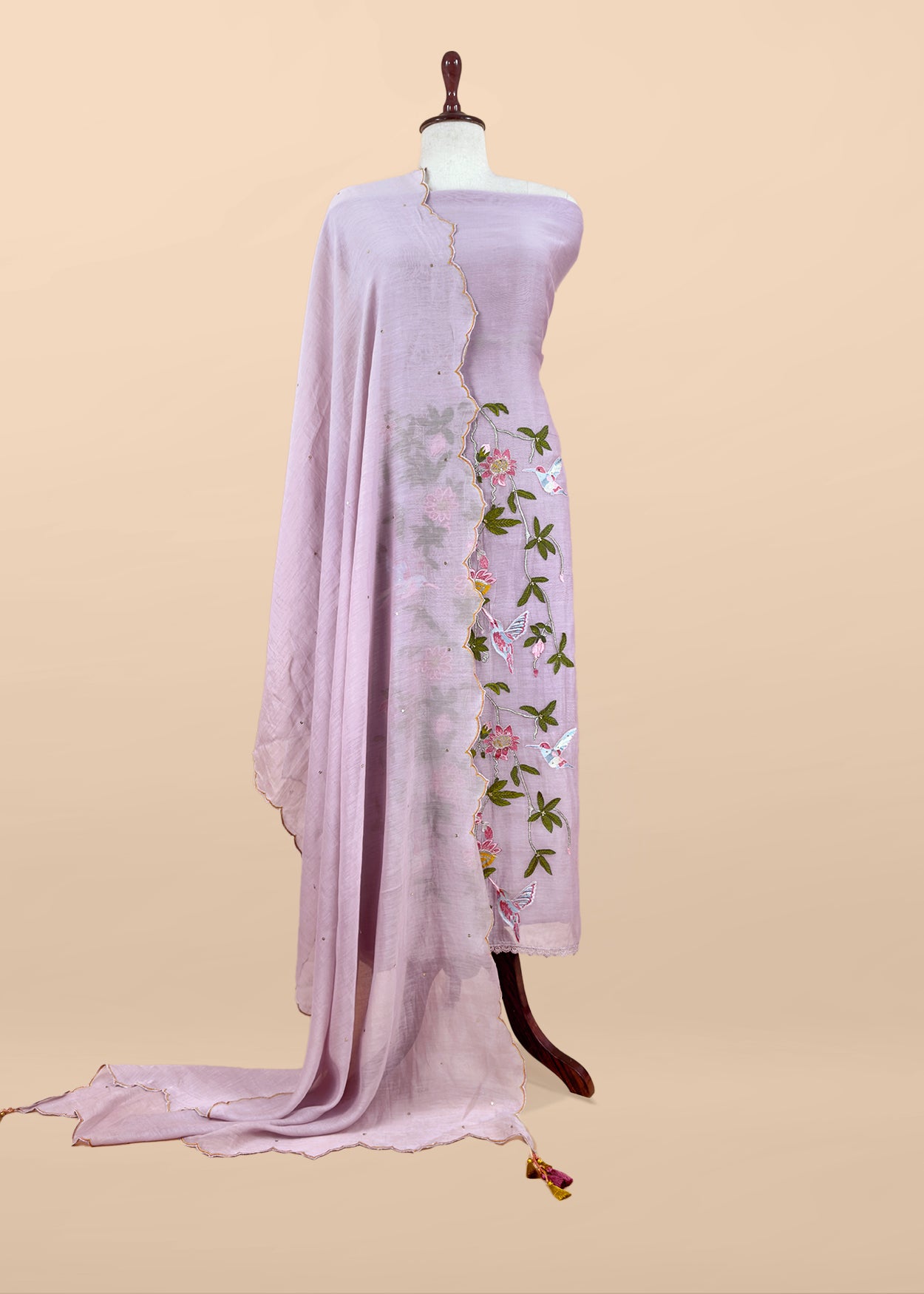 Pure handloom mulmul suit set at the best price

