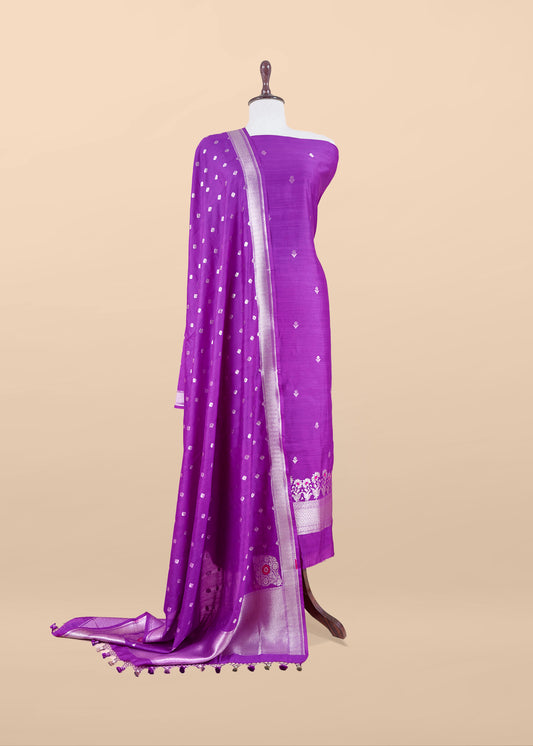Silk suit fabric with kadhwa weaves

