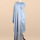 Lavender Art Tussar Suit With Cutdana And Sequin Handwork