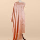 Lavender Art Tussar Suit With Cutdana And Sequin Handwork