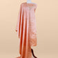 Lavender Art Tussar Suit With Cutdana And Sequin Handwork