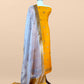Yellow Handloom Raw Silk Kurta and Kora Silk Dupatta with Gold Kadwa Weaving