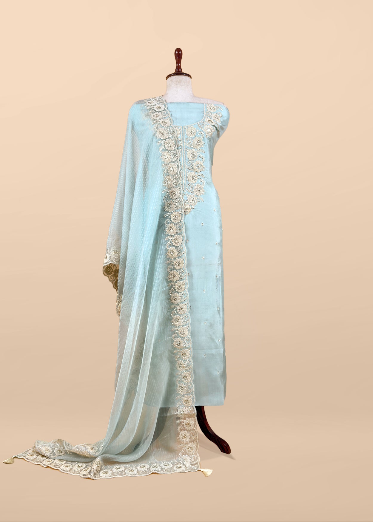 Indian ethnic wear satin silk suits for women

