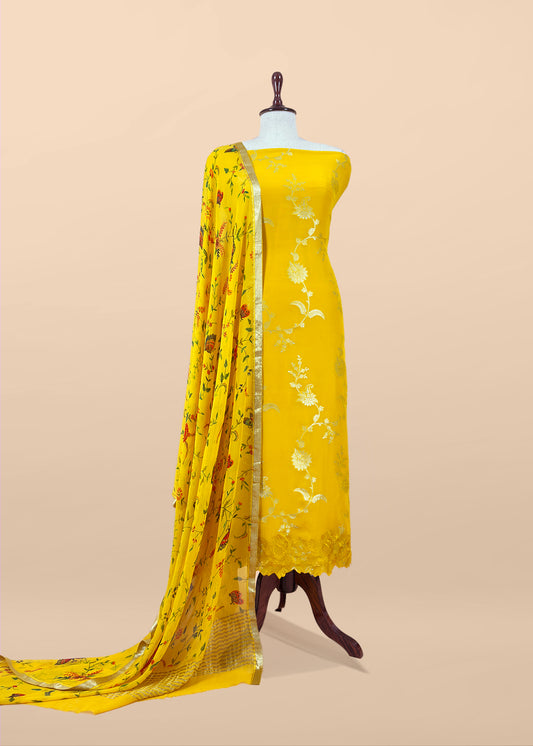 Indian traditional wear khaddi georgette suit fabric

